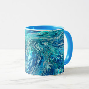 Fantastic abstract wave mug