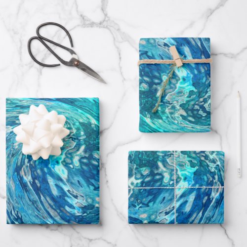 Fantastic Abstract Wave Wrapping Paper Sheets