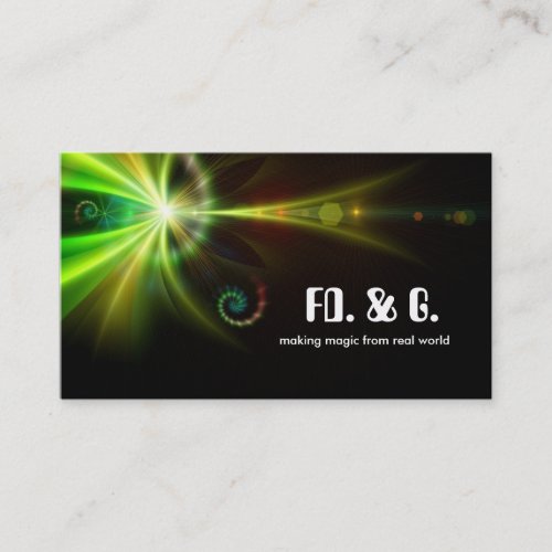 fantastic abstraction business card design