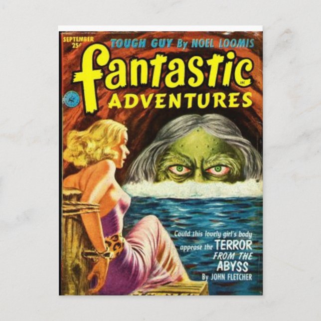 Fantastic Adventures 19 Postcard (Front)