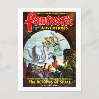 Fantastic Adventures (Oct, 1949) Postcard