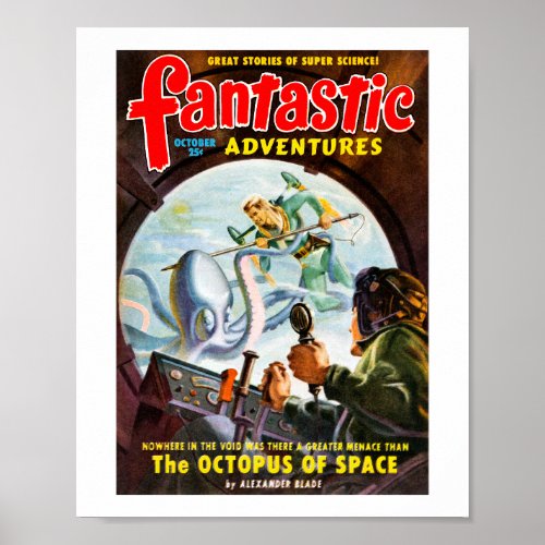 Fantastic Adventures Oct 1949 Poster