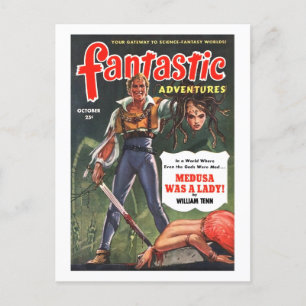 Fantastic Adventures (Oct, 1951) Postcard