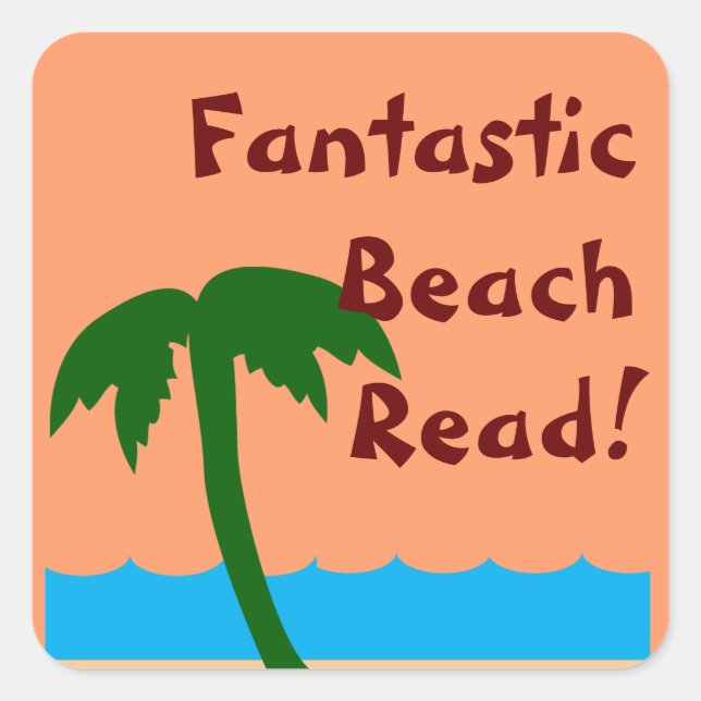 Fantastic Beach Read Promo Square Sticker (Front)