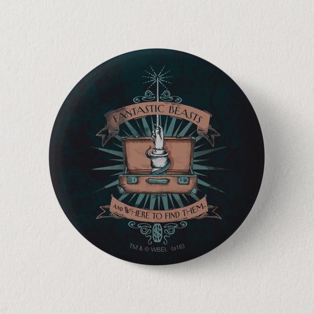 FANTASTIC BEASTS AND WHERE TO FIND THEM™ Briefcase Pinback Button (Front)