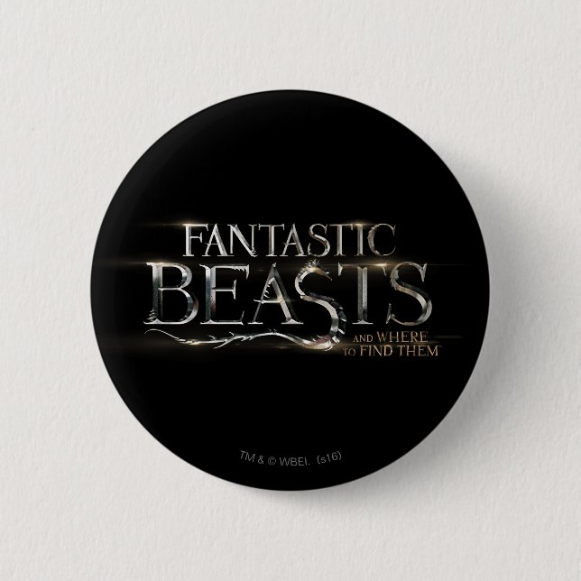 FANTASTIC BEASTS AND WHERE TO FIND THEM™ Logo Pinback Button (Front)