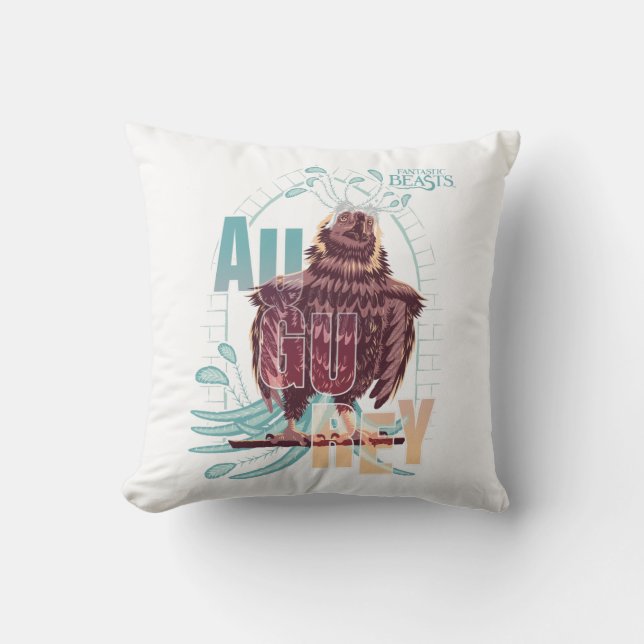 Fantastic Beasts Augurey Throw Pillow (Front)