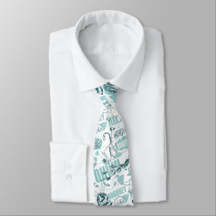 Fantastic Beasts Blue Pattern Neck Tie