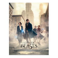 Fantastic Beasts City Fog Poster Postcard