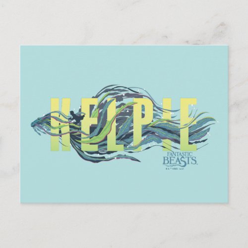 Fantastic Beasts Kelpie Postcard