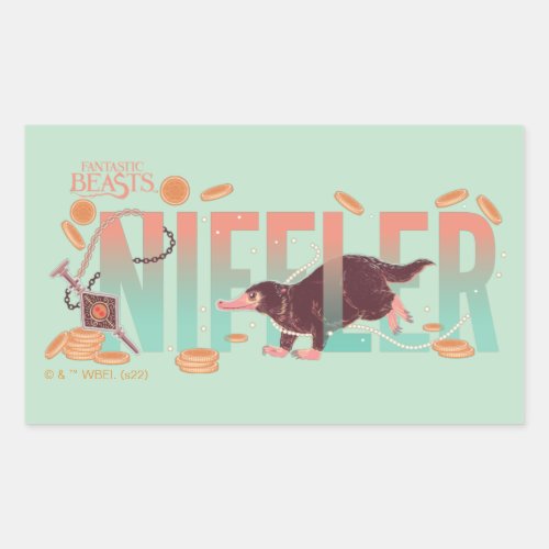 Fantastic Beasts Niffler Rectangular Sticker