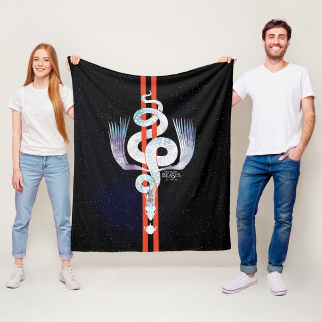 Fantastic Beasts Occamy Fleece Blanket (In Situ)