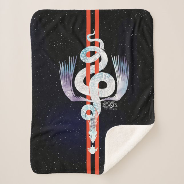Fantastic Beasts Occamy Sherpa Blanket (Front)