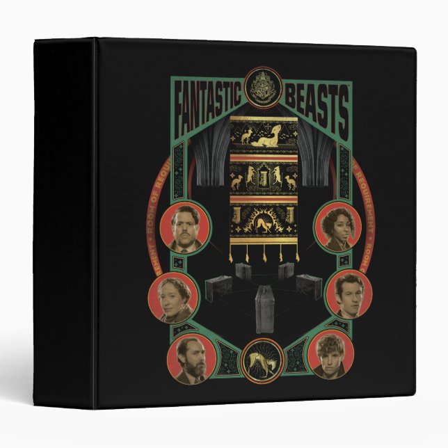 Fantastic Beasts Room of Requirement Graphic 3 Ring Binder (Front/Spine)