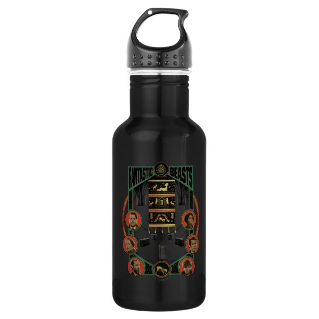 Fantastic Beasts Room of Requirement Graphic Stainless Steel Water Bottle (Front)