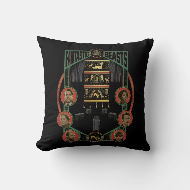 Fantastic Beasts Room of Requirement Graphic Throw Pillow (Front)