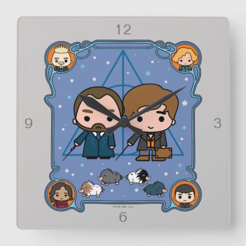 FANTASTIC BEASTS THE CRIMES OF GRINDELWALDâ SQUARE WALL CLOCK
