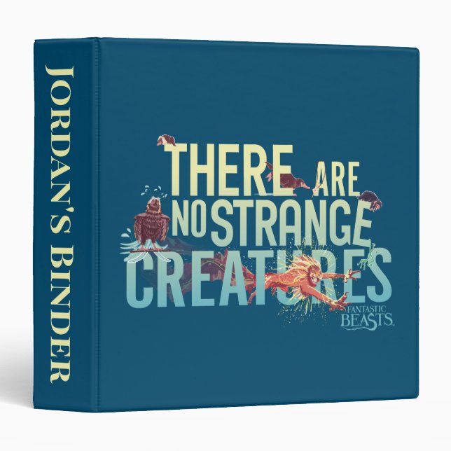 Fantastic Beasts - There Are No Strange Creatures 3 Ring Binder (Front/Spine)