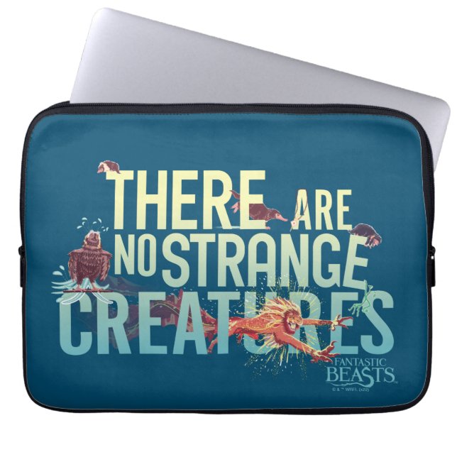 Fantastic Beasts - There Are No Strange Creatures Laptop Sleeve (Front)