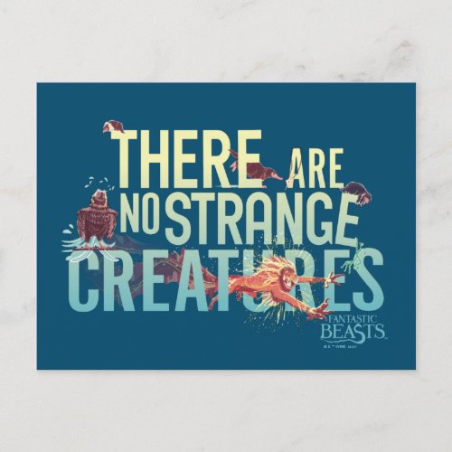 Fantastic Beasts _ There Are No Strange Creatures Postcard