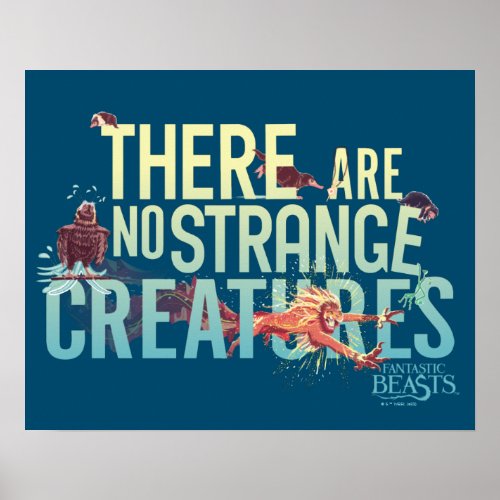 Fantastic Beasts _ There Are No Strange Creatures Poster