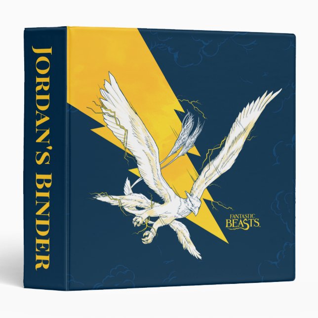 Fantastic Beasts Thunderbird 3 Ring Binder (Front/Spine)