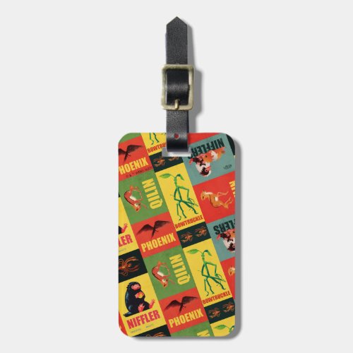 Fantastic Beasts Vintage Pattern Luggage Tag