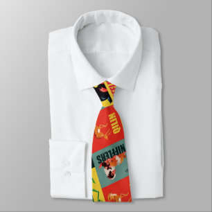 Fantastic Beasts Vintage Pattern Neck Tie