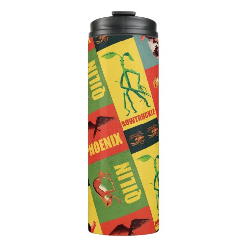 Fantastic Beasts Vintage Pattern Thermal Tumbler