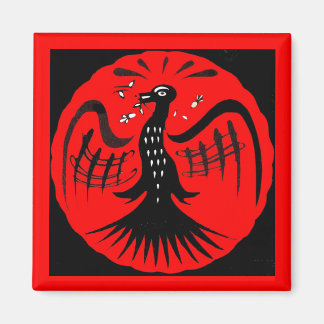 fantastic bird folk art bird magnet