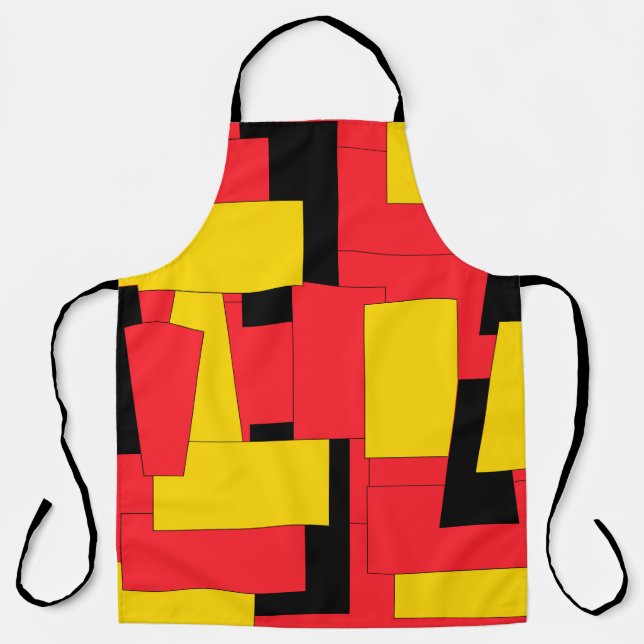 Fantastic Bright Modern Art Geometric Pleasure Apron (Front)
