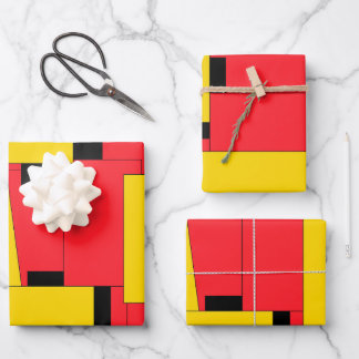 Fantastic Bright Modern Art Geometric Wrapping Paper Sheets