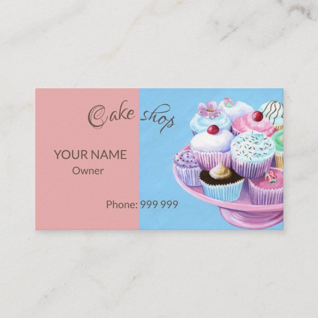 Fantastic Cake shop Business Card (Front)