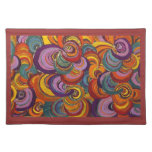 Fantastic Colorful Bloomsbury Swirls Placemat at Zazzle