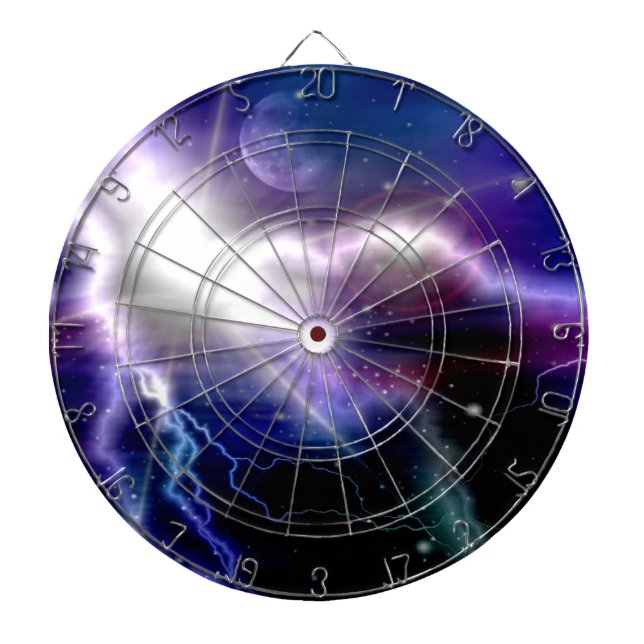 Fantastic colorful galaxy 2 dartboard (Front)