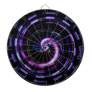 Fantastic colorful galaxy dartboard