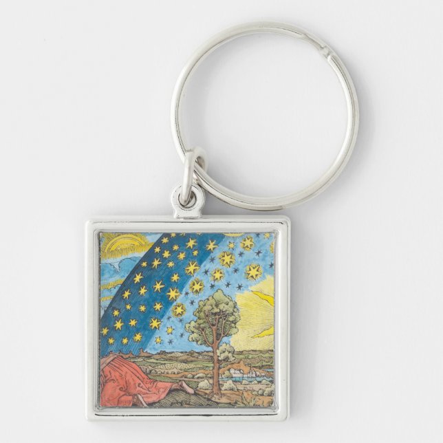 Fantastic Depiction of the Solar System Keychain (Front)