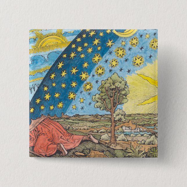 Fantastic Depiction of the Solar System Pinback Button (Front)