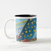 Fantastic Depiction of the Solar System Two-Tone Coffee Mug (Left)