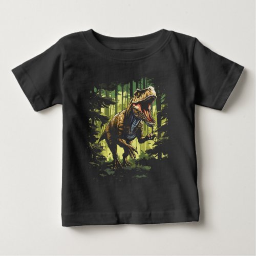 Fantastic dinosaur T_Rex Design Baby T_Shirt