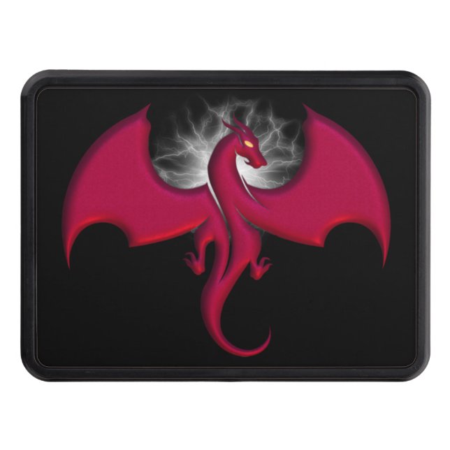 Fantastic Dragon Lightning Hitch Cover (Front)