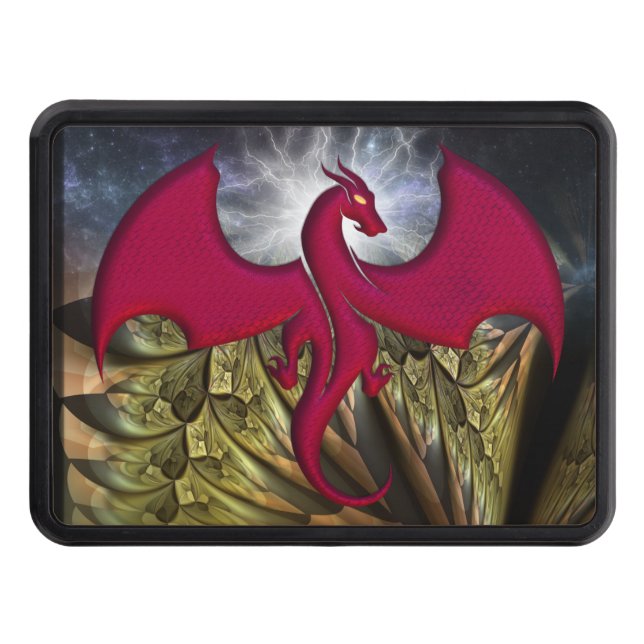 Fantastic Dragon Lightning   Hitch Cover (Front)