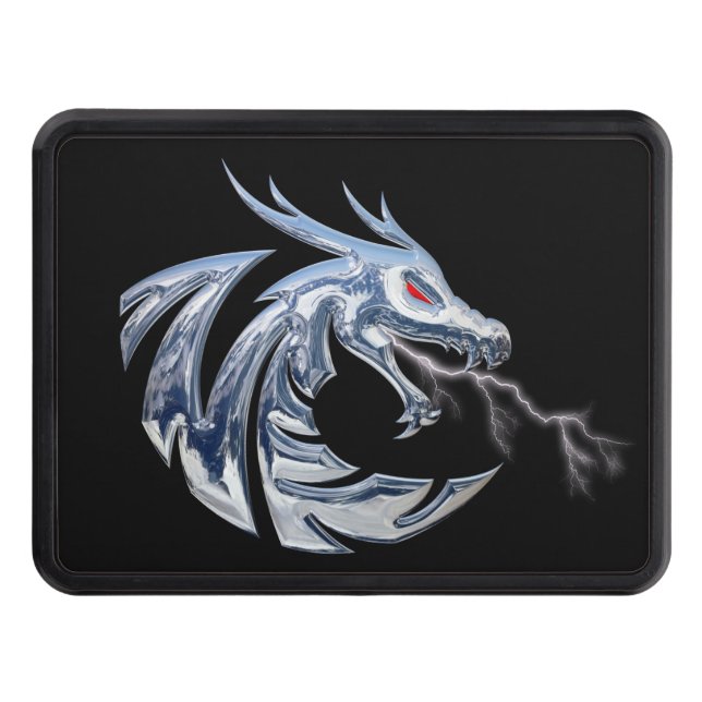 Fantastic Dragon Lightning Hitch Cover (Front)