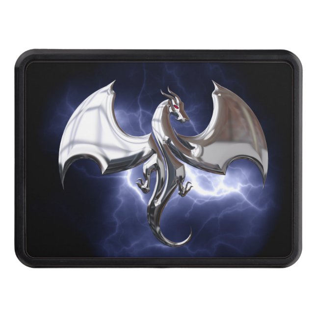 Fantastic Dragon Lightning Hitch Cover (Front)