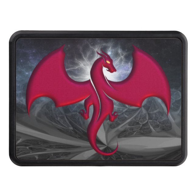 Fantastic Dragon Lightning  Hitch Cover (Front)