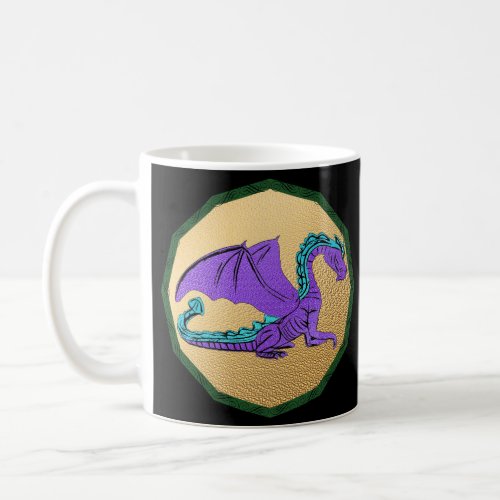 Fantastic Dragon Purple and Blue v2 Coffee Mug
