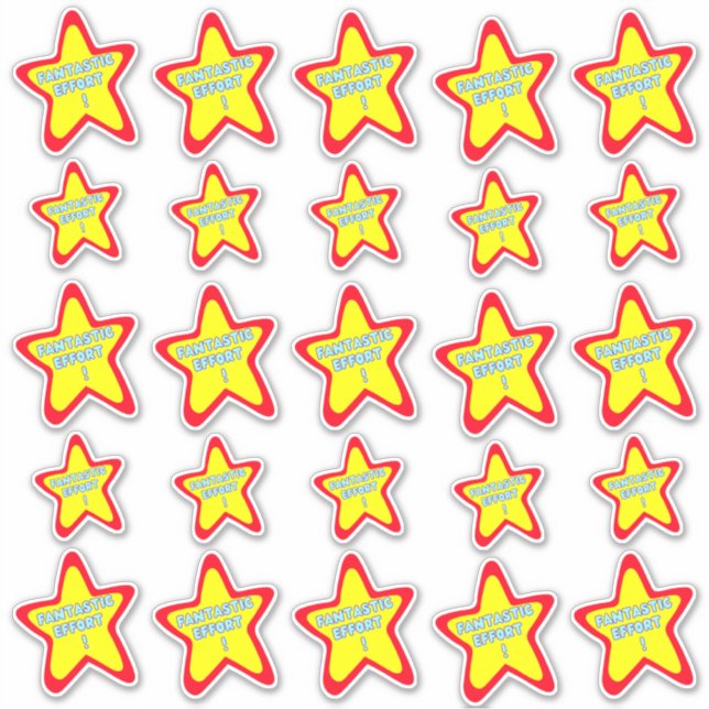Fantastic Effort Fun Reward Teacher Stickers Pack (Front)