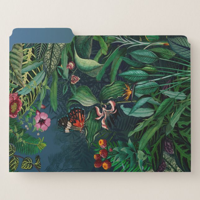 Fantastic Fabulous Midnight Rainforest File Folder (Front Left)