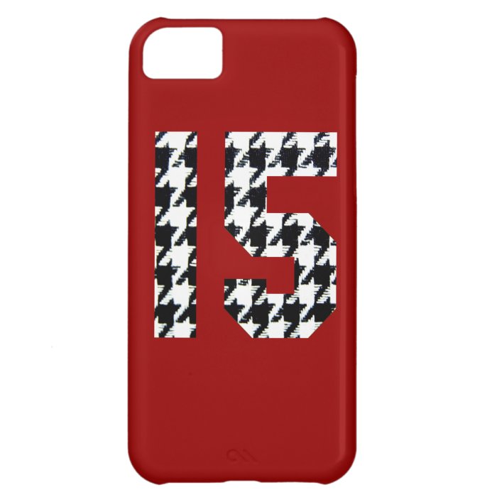 Fantastic Fifteen Houndstooth Print iPhone 5C Covers