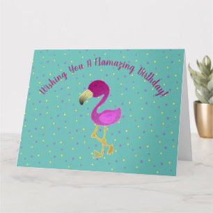 Fantastic Flamingo  Holiday Postcard